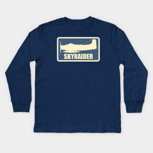 A-1 Skyraider Kids Long Sleeve T-Shirt